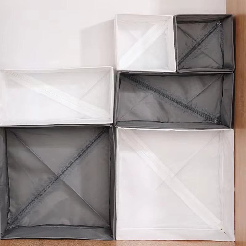 Foldable Drawer Organizers Oxford Underwear Storage Box Bra Socks Wardrobe Storage Containers Closet Jeans Storage Organizer