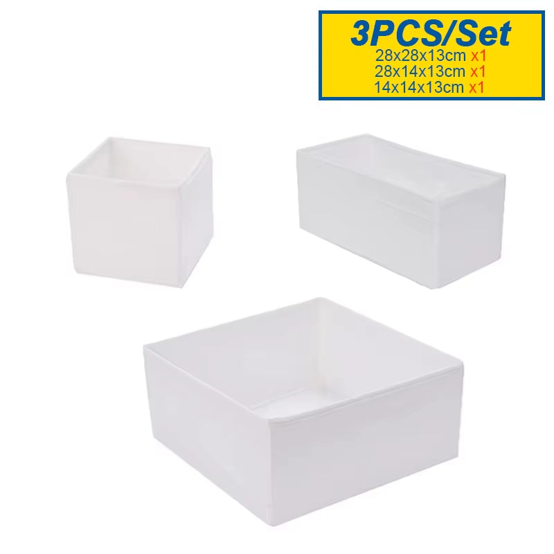 Foldable Drawer Organizers Oxford Underwear Storage Box Bra Socks Wardrobe Storage Containers Closet Jeans Storage Organizer