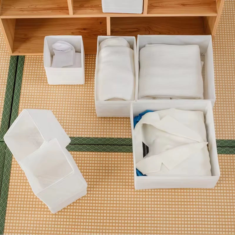 Foldable Drawer Organizers Oxford Underwear Storage Box Bra Socks Wardrobe Storage Containers Closet Jeans Storage Organizer