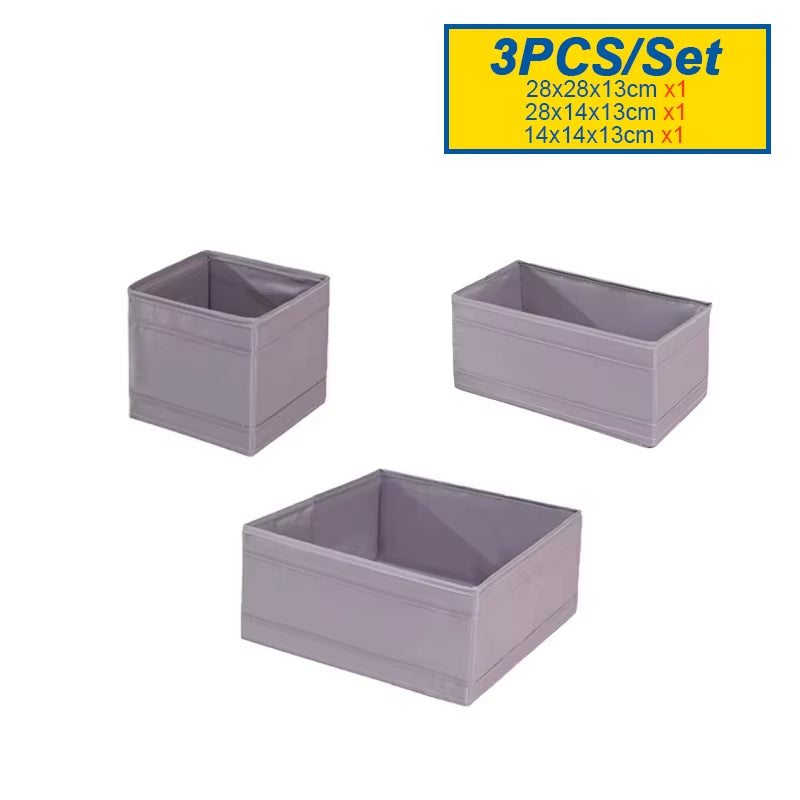 Foldable Drawer Organizers Oxford Underwear Storage Box Bra Socks Wardrobe Storage Containers Closet Jeans Storage Organizer