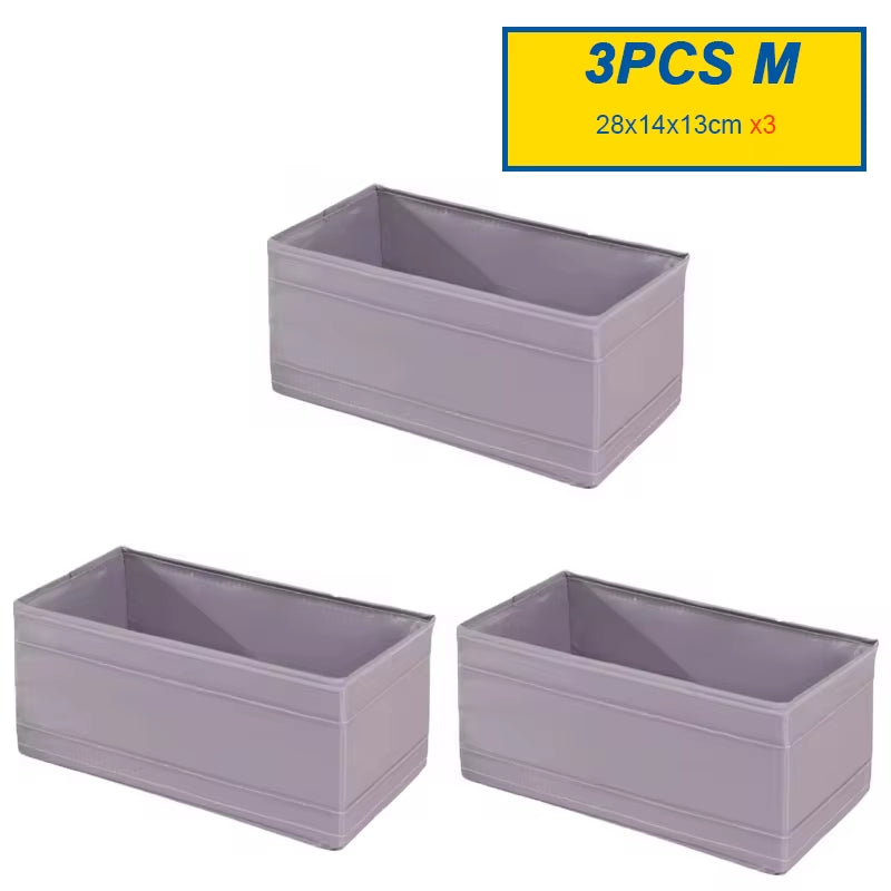 Foldable Drawer Organizers Oxford Underwear Storage Box Bra Socks Wardrobe Storage Containers Closet Jeans Storage Organizer