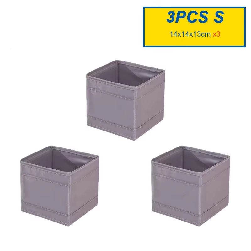 Foldable Drawer Organizers Oxford Underwear Storage Box Bra Socks Wardrobe Storage Containers Closet Jeans Storage Organizer