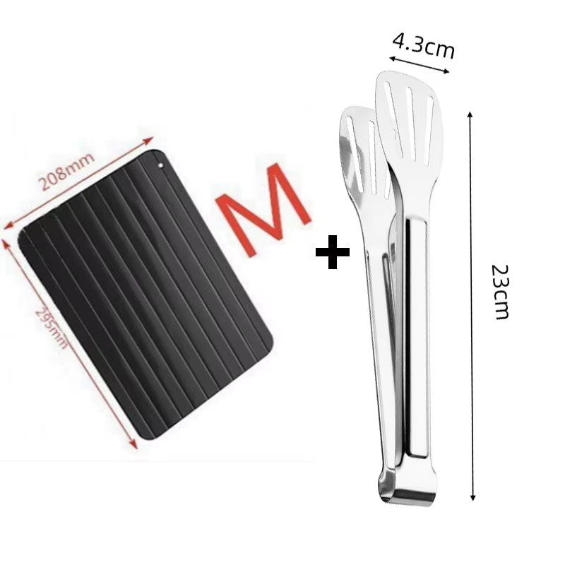 Quick Defrosting Tray for Frozen Meat Natural Heating Defroster Tray Rapid and Safer Chopping Boards for Frozen Meat Fish