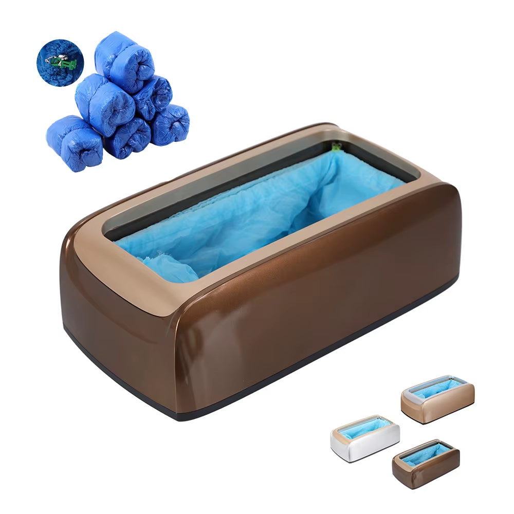 Automatic Shoe Cover Dispenser Machine, Shoe Cover Dispenser with 200Pcs of Disposable Shoe Covers for Indoors for Office