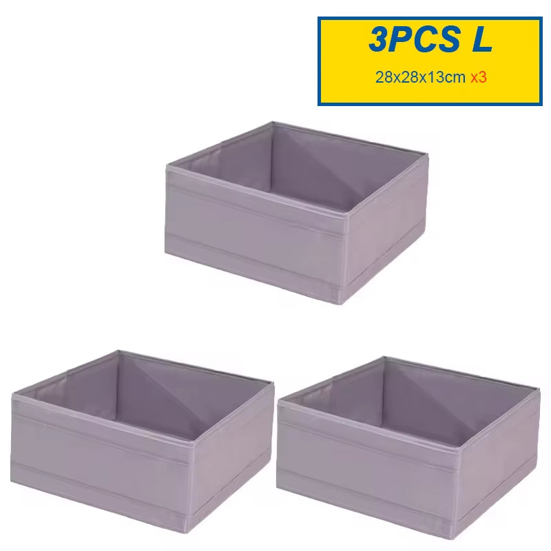Foldable Drawer Organizers Oxford Underwear Storage Box Bra Socks Wardrobe Storage Containers Closet Jeans Storage Organizer
