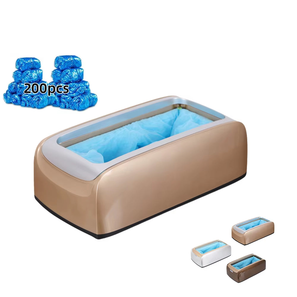 Automatic Shoe Cover Dispenser Machine, Shoe Cover Dispenser with 200Pcs of Disposable Shoe Covers for Indoors for Office