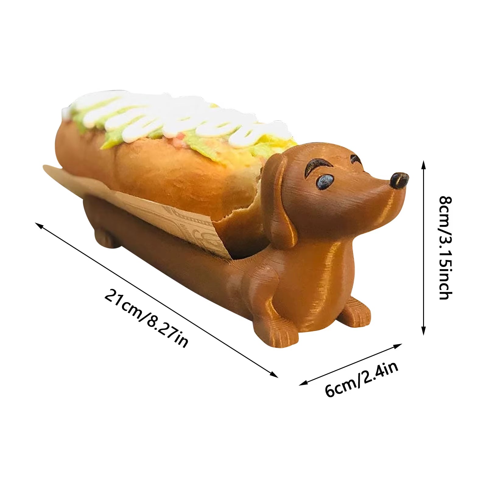 Sausage Dog Tray,Fun Hot Dog Sushi Tray,Candy Plate,Sausage Dog Meal Plate,Cute Shape Sandwich Dog Meal Plate for Home Decor