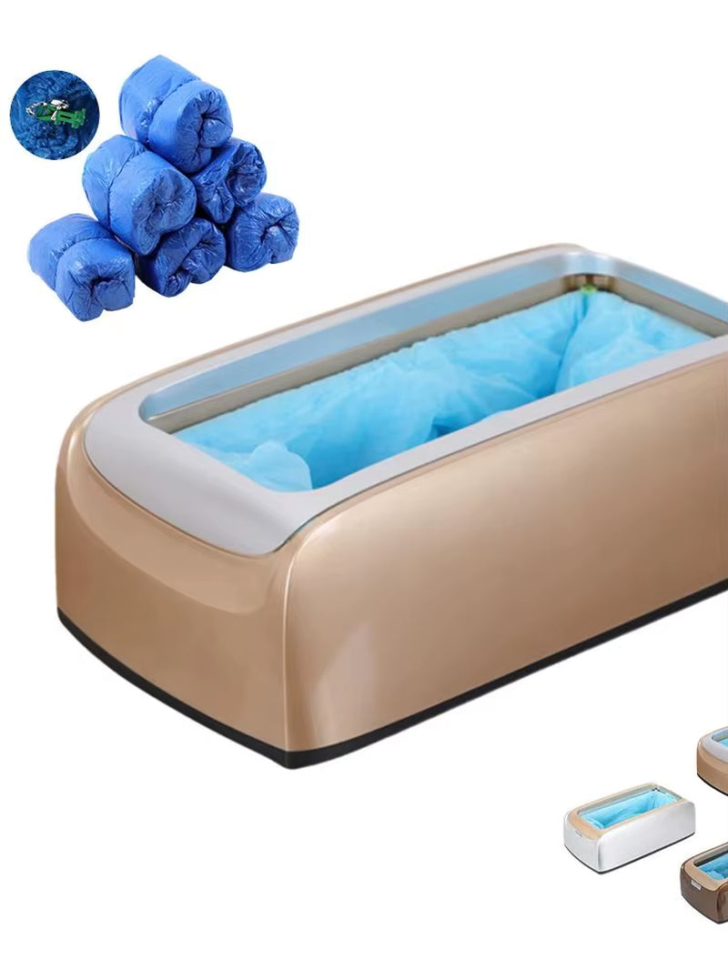 Automatic Shoe Cover Dispenser Machine, Shoe Cover Dispenser with 200Pcs of Disposable Shoe Covers for Indoors for Office